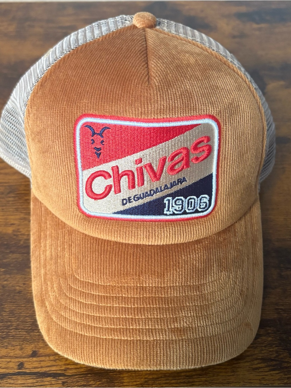 Fan Ink Chivas de Guadalajara Camionero Trucker Hat Brown Mesh Snapback